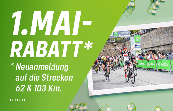 1. Mai-Rabattaktion für unser Sommerradevent