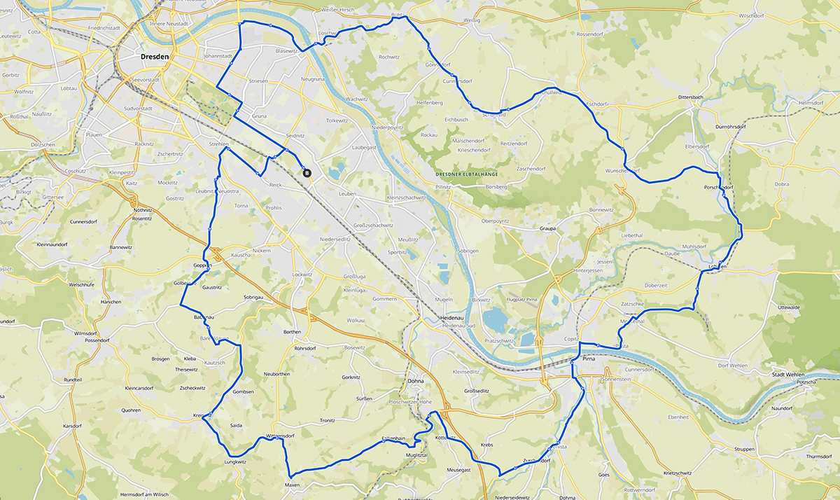 Strecke Pre-Velorace