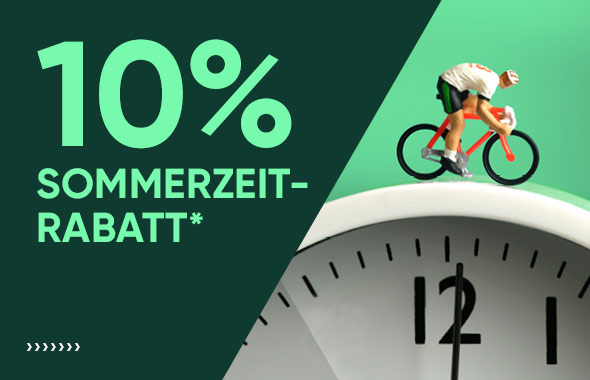 Sommerzeitrabatt am 26. März 2023