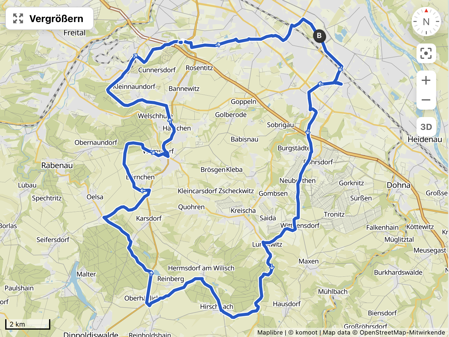 Strecke Pre-Velorace